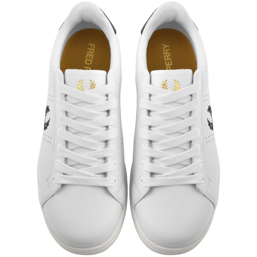 Fred perry b721 leather trainers hot sale